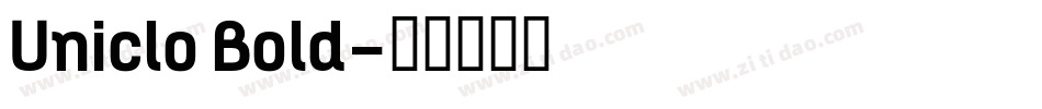Uniclo Bold字体转换